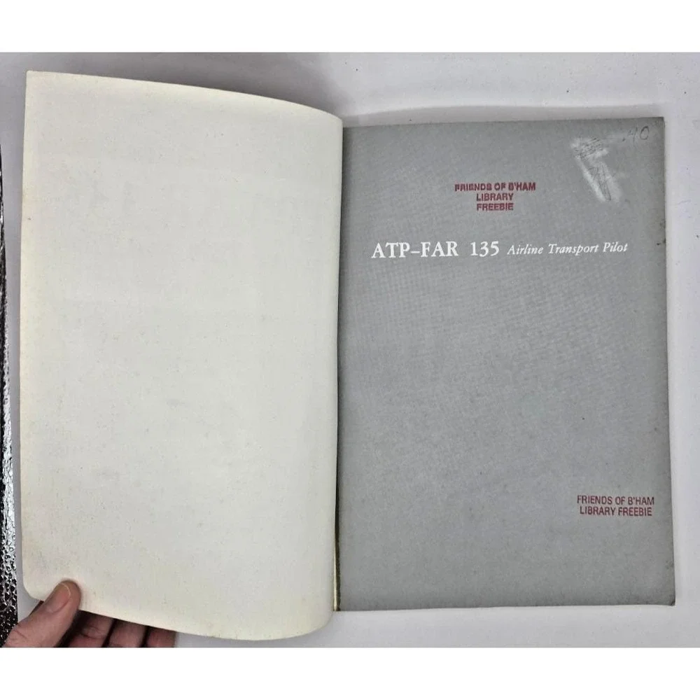 ATP-FAR 135 Airline Transport Pilot Paperback Book by K.T. Boyd 1983 Aeronautics